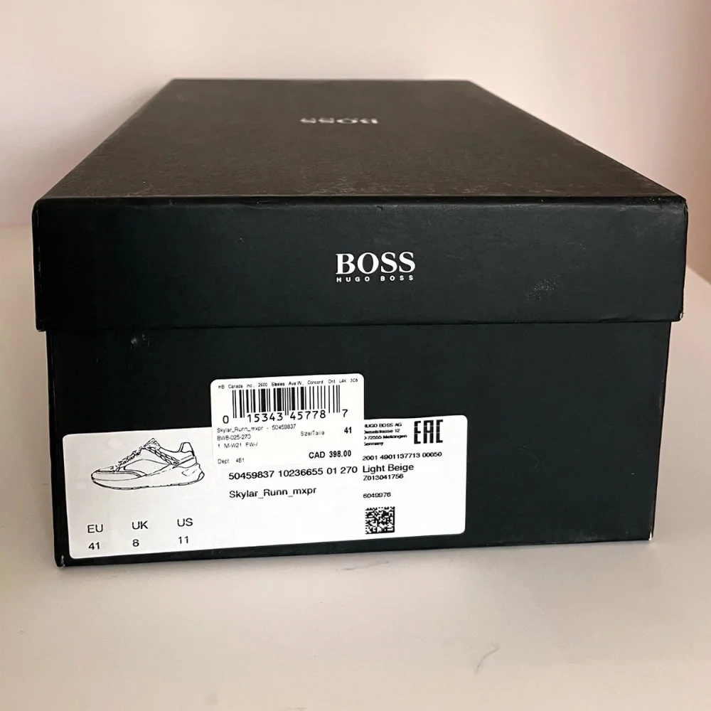 BOSS Sneakers with Leather Details - Picture 9 of 10